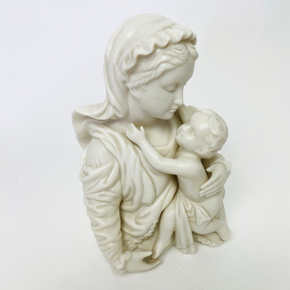 Vintage Norcrest Madonna & Child Son Baby Jesus Statue Figure Religious Japan
